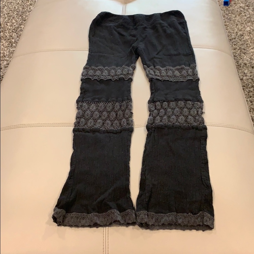 Black linen pants